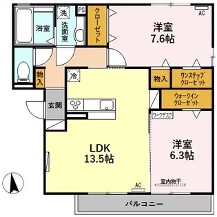 SEJOUR TAMMY(セジュールタミー)【3階】の間取り