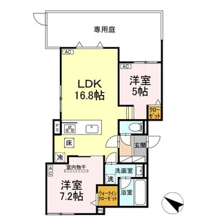 EUZAK RESIDENCE GIFU WEST(ユーザックレ【1階】の間取り