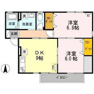 セジュール申子【1階】の間取り