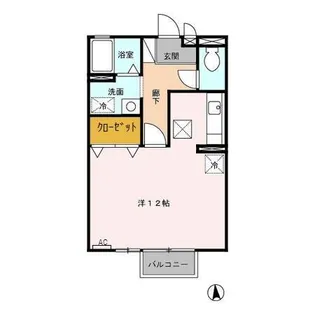 クレール花園【1階】の間取り