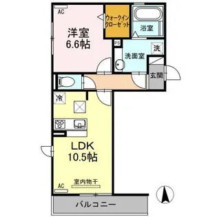 サンライズS【1階】の間取り