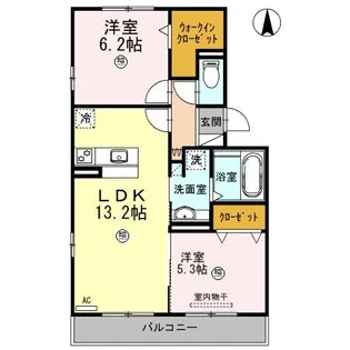 プルミエIII B棟【3階】の間取り