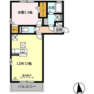 コアロードIII A【1階】の間取り