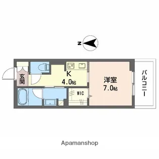 シャーメゾン大垣郭町【202号室】の間取り