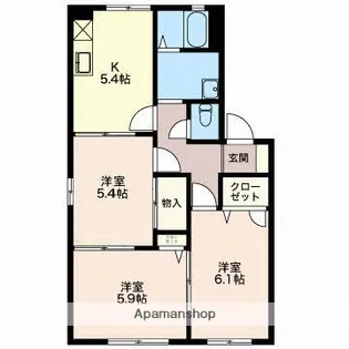 グラン パルク【1階】の間取り
