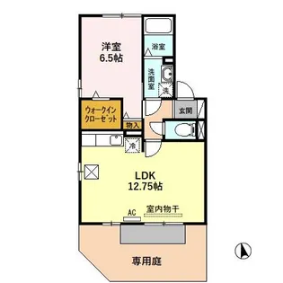 リビングタウン下奈良 A【1階】の間取り