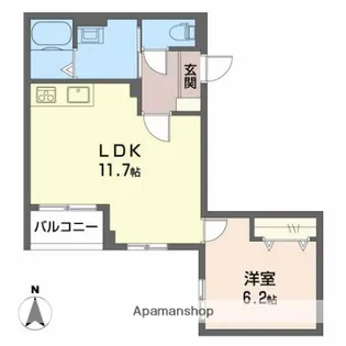 コンフォート東駒爪【3階】の間取り