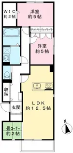 ユアメゾン速【202号室号室】の間取り