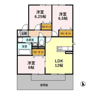 HIGH AVENUEII B【1階】の間取り