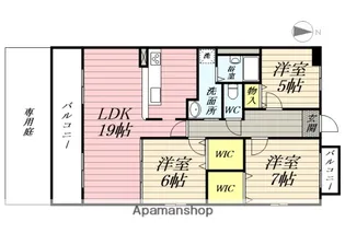 ハイツ南【5階】の間取り