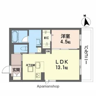 シャーメゾンソフィア南【1階】の間取り