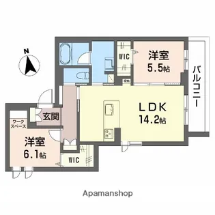シャーメゾンソフィア南【2階】の間取り