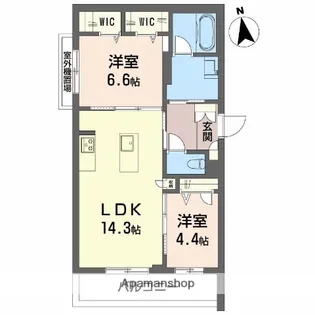 シャーメゾンソフィア南【3階】の間取り