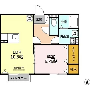 コートハウス岐陽II C【2階】の間取り