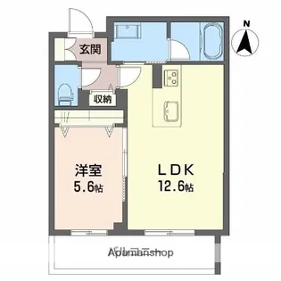 アヴェニール雄飛ヶ丘【2階】の間取り