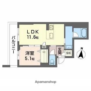 アヴェニール雄飛ヶ丘【2階】の間取り