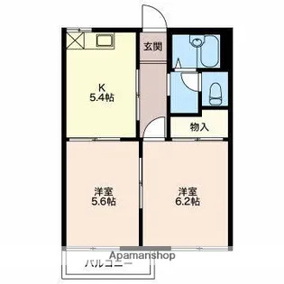 タウニィ清光【2階】の間取り