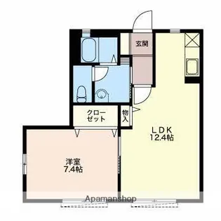 バリュージュ各務原【1階】の間取り
