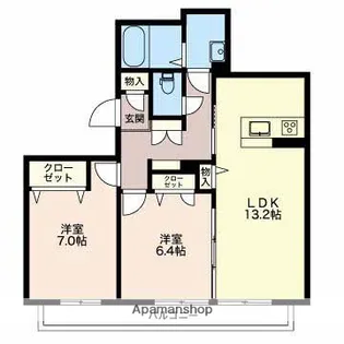 リオリエント岐南【3階】の間取り