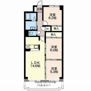 FOUR SEASONS【4階】の間取り