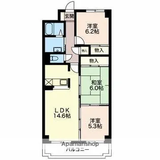 FOUR SEASONS【1階】の間取り