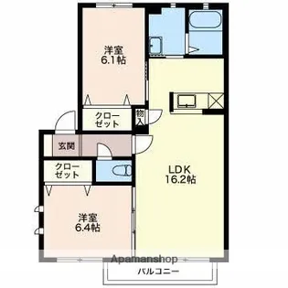 HOLIC川島【2階】の間取り