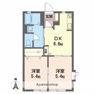 ぼんじょるの A【1階】の間取り