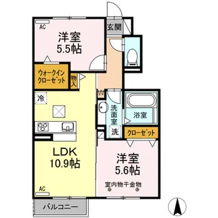 ミラベル【1階】の間取り