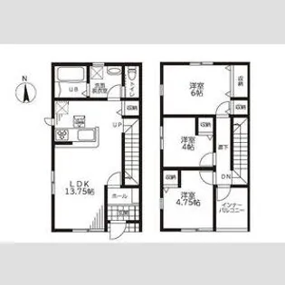 リーブルファイン江吉良 1号棟【101号室】の間取り