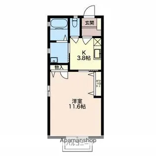 レリアン A【2階】の間取り