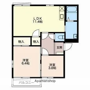 ドエル クレスト【2階】の間取り