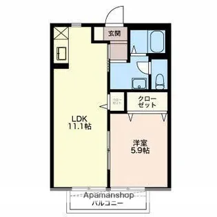 スカイメゾン【101号室】の間取り
