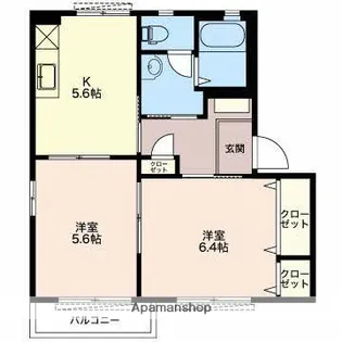 バリュージュ【202号室】の間取り