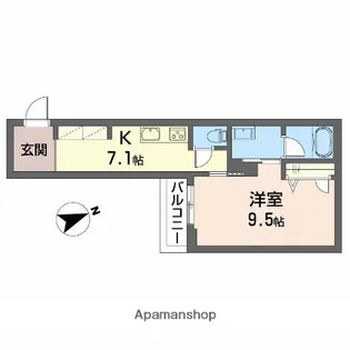 リオリエント加納本町【3階】の間取り