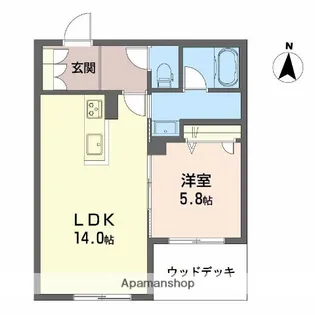 シャーメゾンリアンⅠ【1階】の間取り