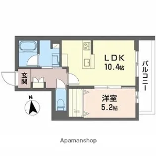 シャーメゾン光樹セントラル【2階】の間取り