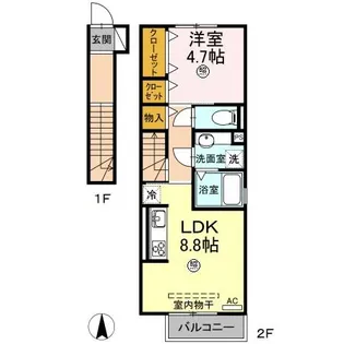 プルミエール【2階】の間取り