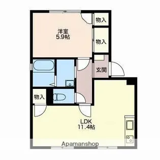 M&M A【1階】の間取り