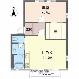 M&M B【2階】の間取り