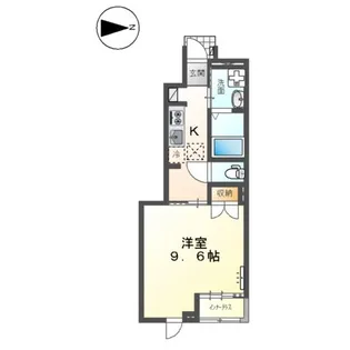 ヴェルジェⅩ【103号室】の間取り