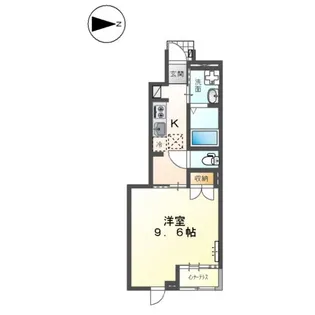ヴェルジェⅩ【101号室】の間取り