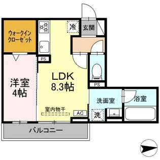 LEONE RESIDENCE【2階】の間取り
