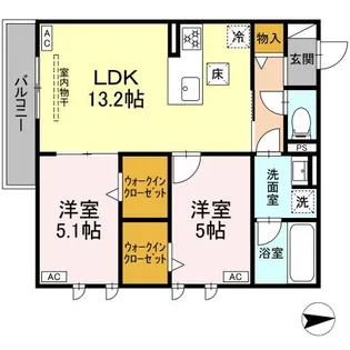 LEONE RESIDENCE【1階】の間取り