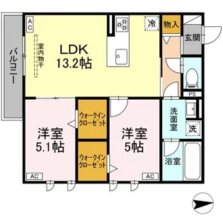 LEONE RESIDENCE【2階】の間取り