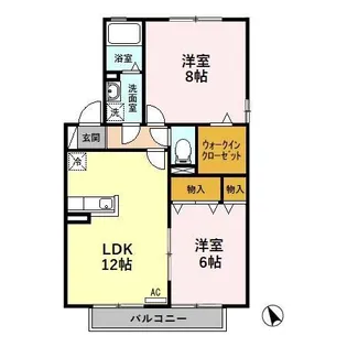 アメニティモア A【2階】の間取り