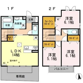 マイスター蔵前 A棟【AI号室】の間取り