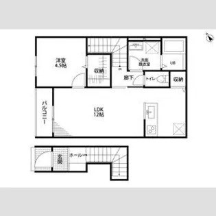 リーブルファイン則武Ⅱ【2階】の間取り