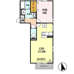 アージュI A棟【2階】の間取り