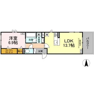 カサ クアルト【2階】の間取り