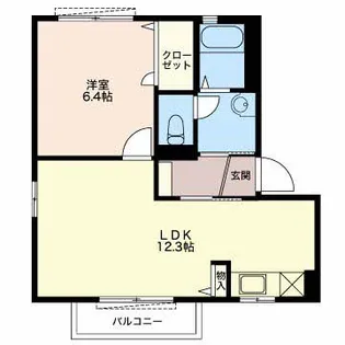 メゾンAIGI A【2階】の間取り